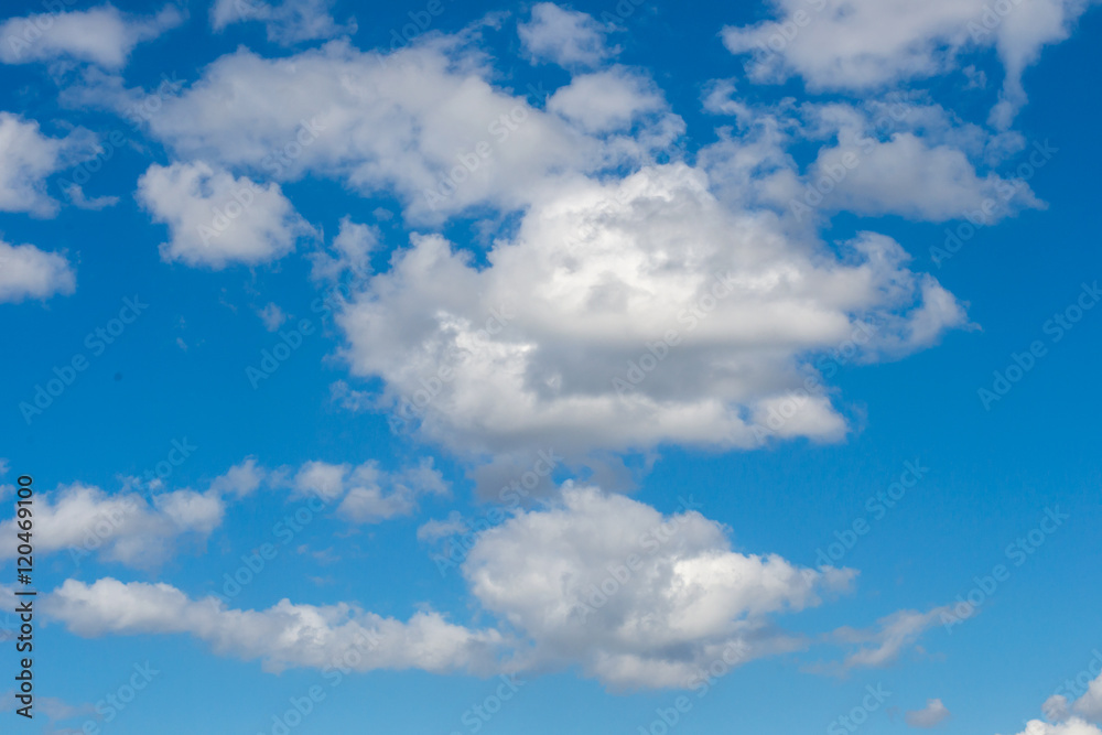 Blue sky with white clouds Blue sky with white clouds