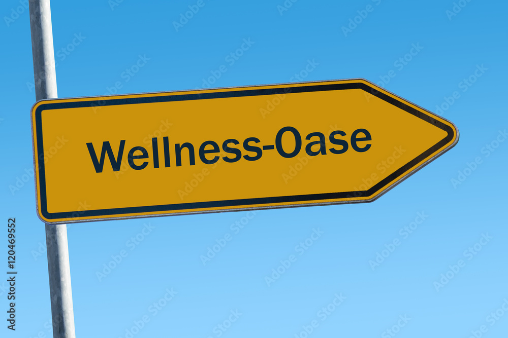 Fototapeta premium Schild 65 - Wellness-Oase