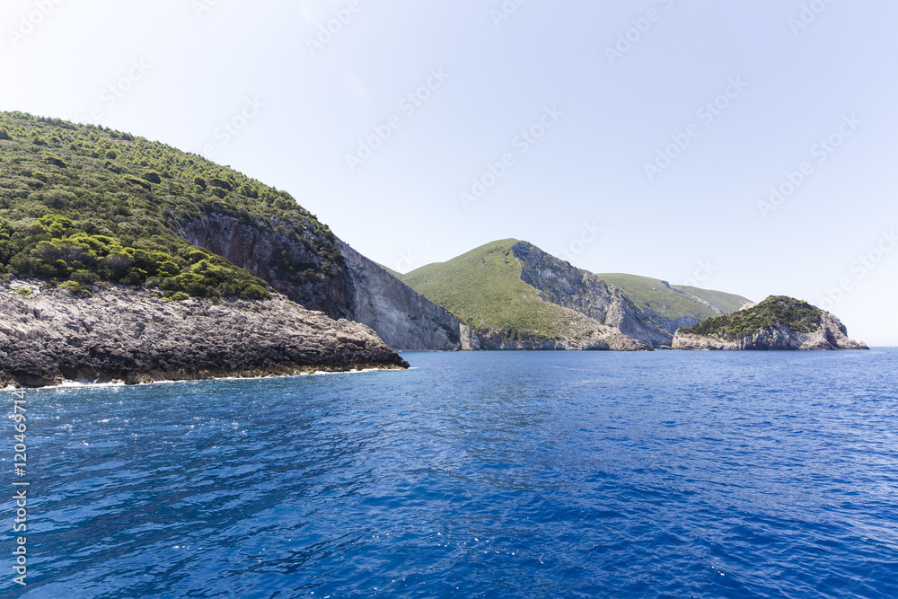 Naklejka premium Cruise around Zakynthos