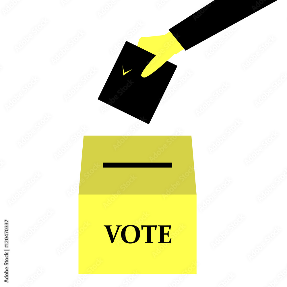 vote hand holding bulletin vote hand holding bulletin