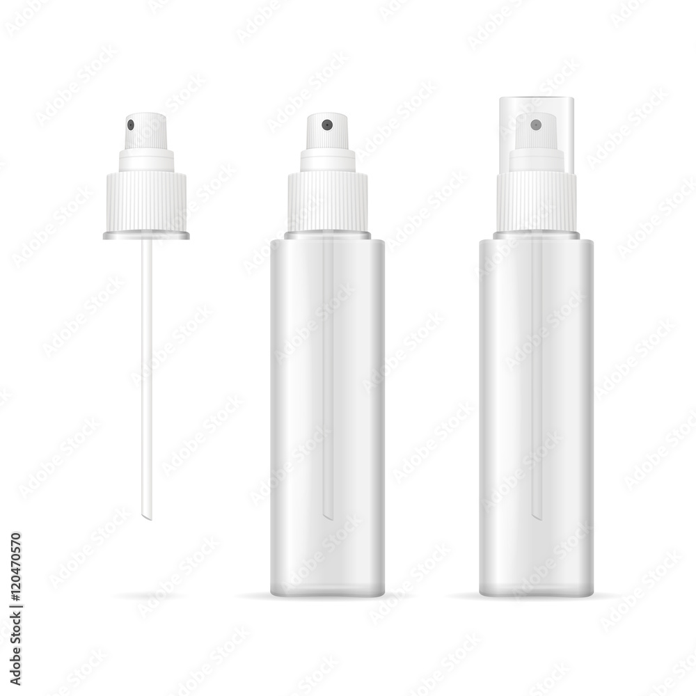 custom made wallpaper toronto digitalTransparent Plastic Bottle Spray Cosmetic Container. Vector