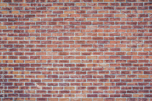 Red brick wall grunge texture.