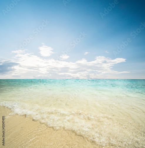 Idyllic beach and sea