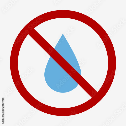 Waterproof, water protection icon