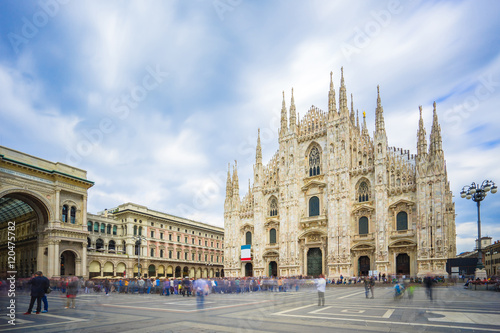 The Duomo of Milan Cathedral in Milano, Italy photo