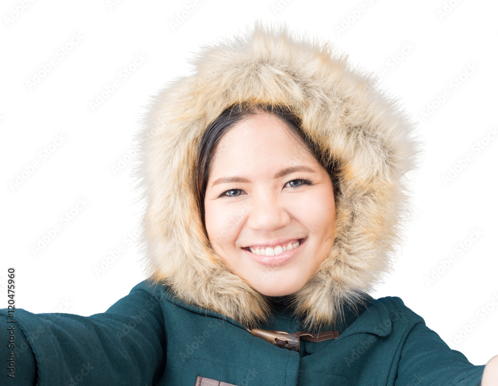 asian woman wearing green coat asian woman wearing green coat