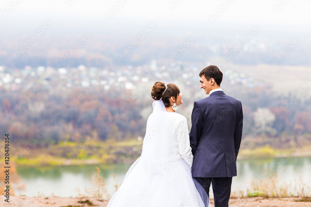 Newlyweds in the winter Newlyweds in the winter