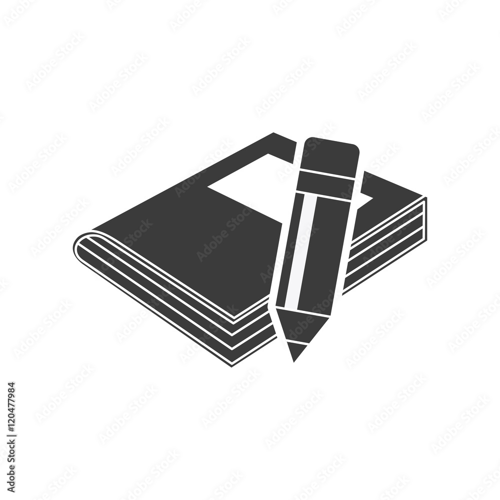 Obraz premium textbook with education icon vector illustration design