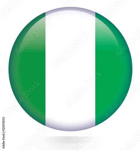 Nigeria flag button 