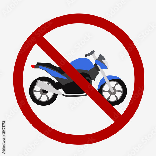 Motorcycle icon or sign. Bike Vector illustration
