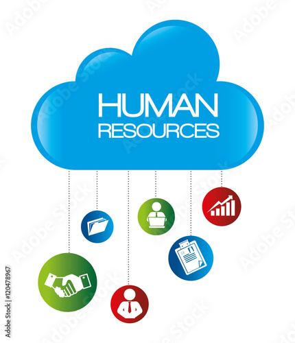 human resources recruit hired design isolated vector illustration eps 10