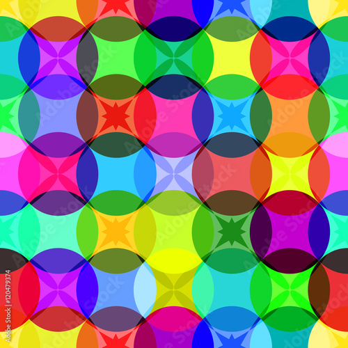 Multicolored seamless pattern. Vector illustration.