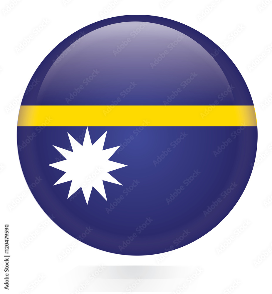 Nauru flag button Nauru flag button