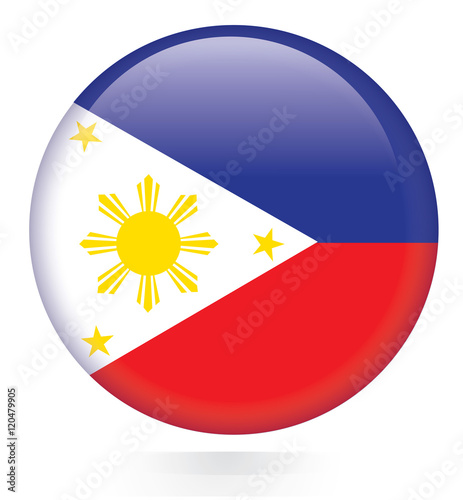 Free Download Philippines flag button - GFXLoad