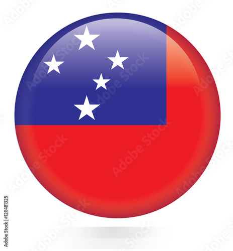 Samoa flag button Free Download Samoa flag button - GFXLoad