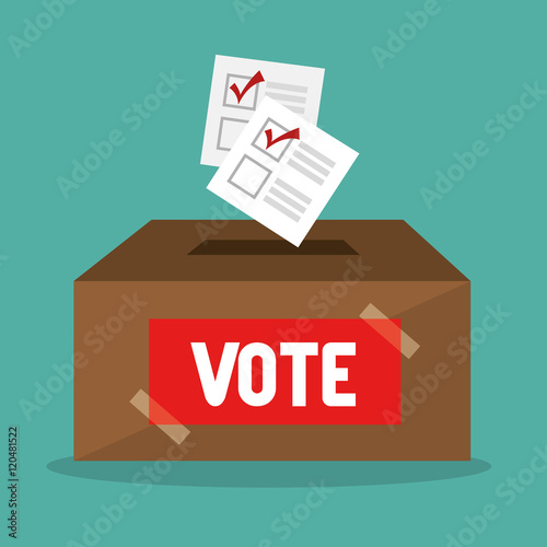 cartoon elections vote design vector illustration eps 10