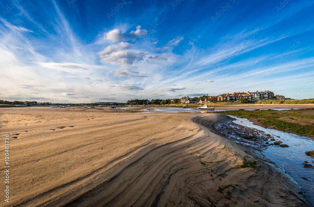 Alnmouth on the Northumberland coast, England