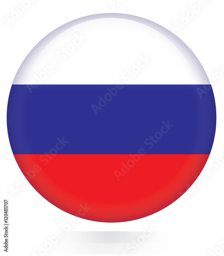 Russia flag button 