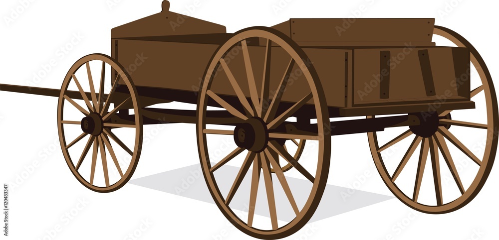Fototapeta premium Vector Antique Wagon