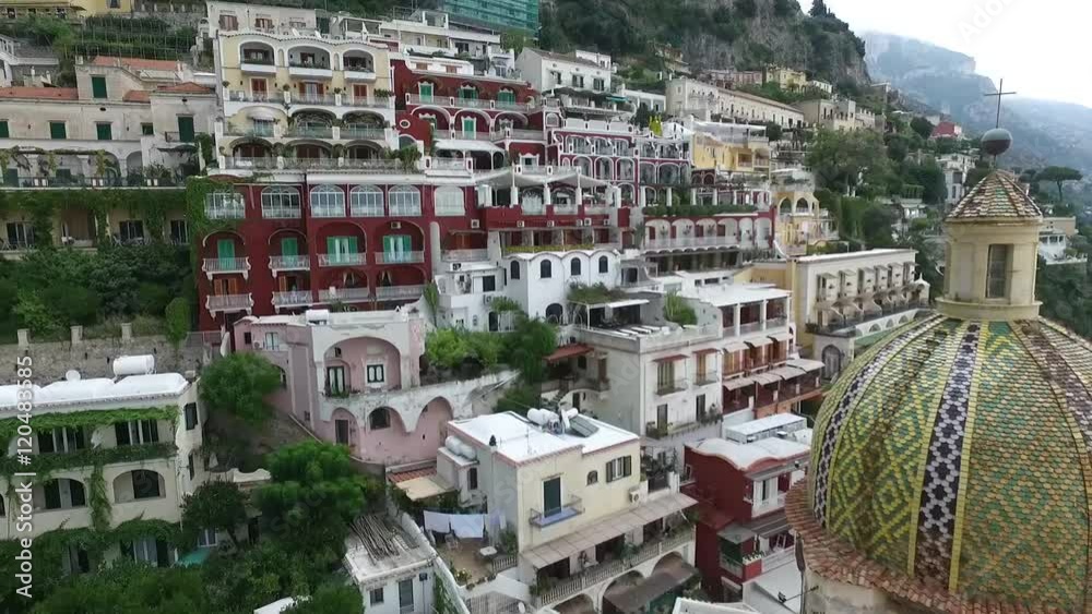 Positano Amalfi Coast Aerial View Italy