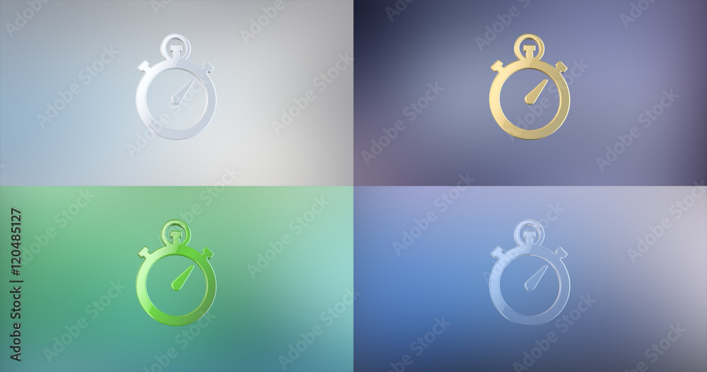 Stop Watch 3d Icon Stop Watch 3d Icon