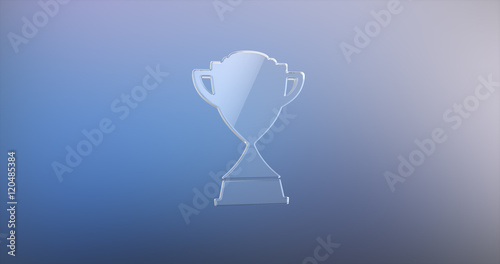 Winner Trophy Glass 3d Icon
