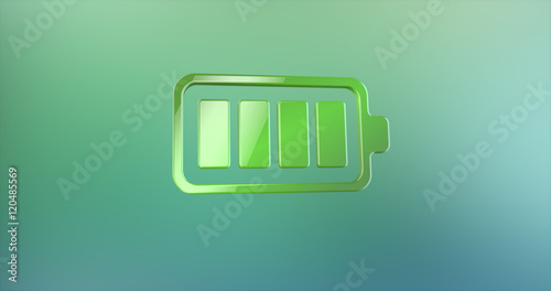 Battery Full Green 3d Icon