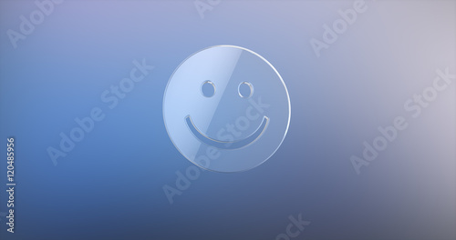 Smile Glass 3d Icon