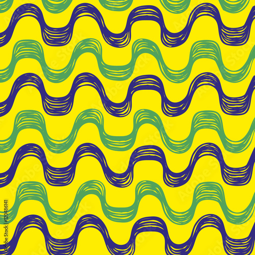Ipanema beach pattern set. Vector illustration. Brazil, Rio style pattern.
