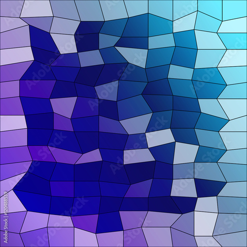 square blue polygonal background. vector illustration.