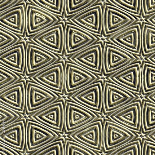 Abstract metal ornament background generated. Seamless pattern.