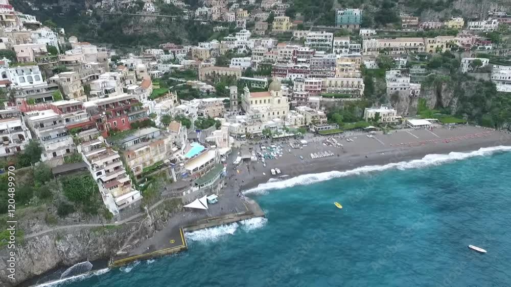 Positano Amalfi Coast Aerial View Italy
