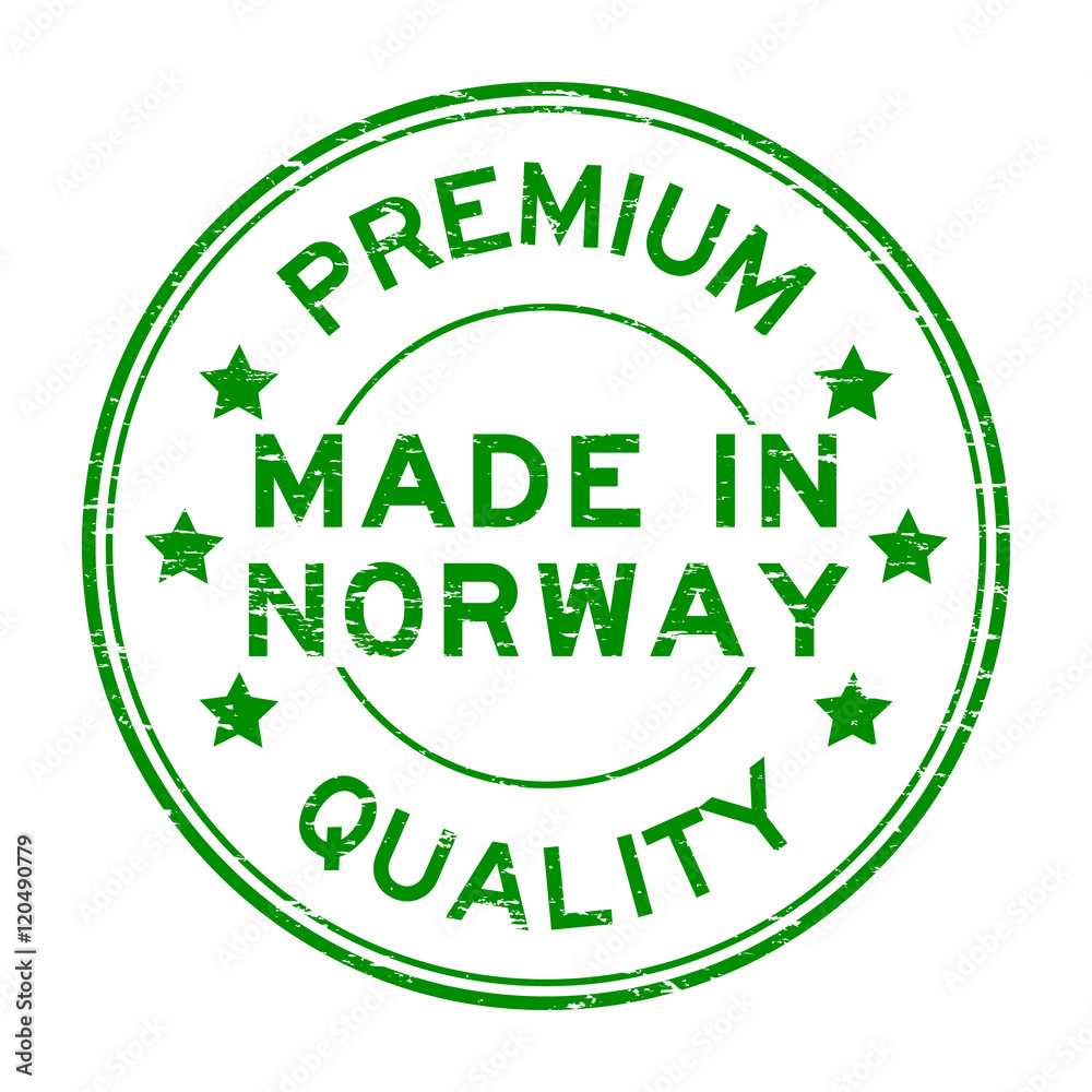 Grunge green premium quality made in Norway rubber stamp Grunge green premium quality made in Norway rubber stamp