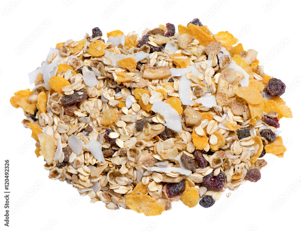Isolated Cereals, Musli, Grain Isolated Cereals, Musli, Grain