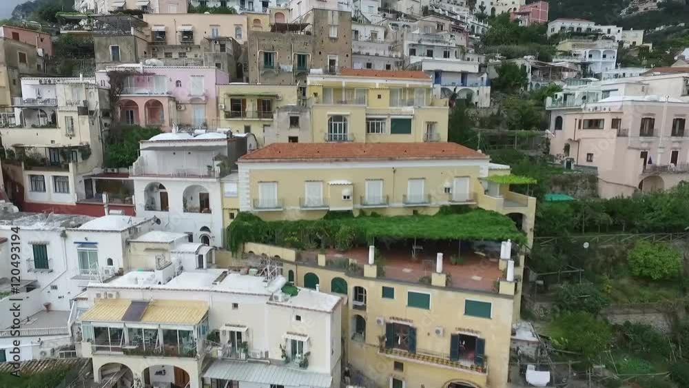 Positano Amalfi Coast Aerial View Italy