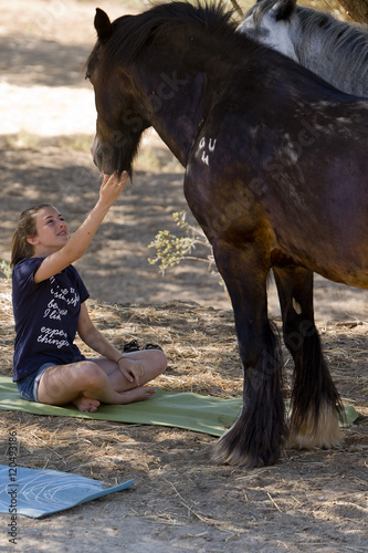 Girls with horses