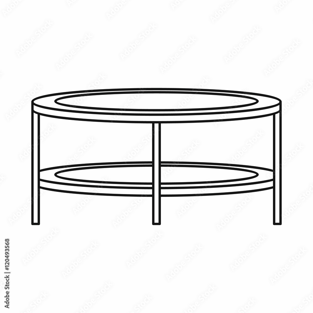 Round Coffee Table Clipart