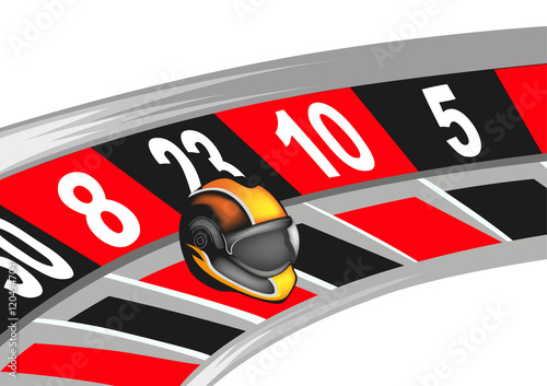 roulette con casco
