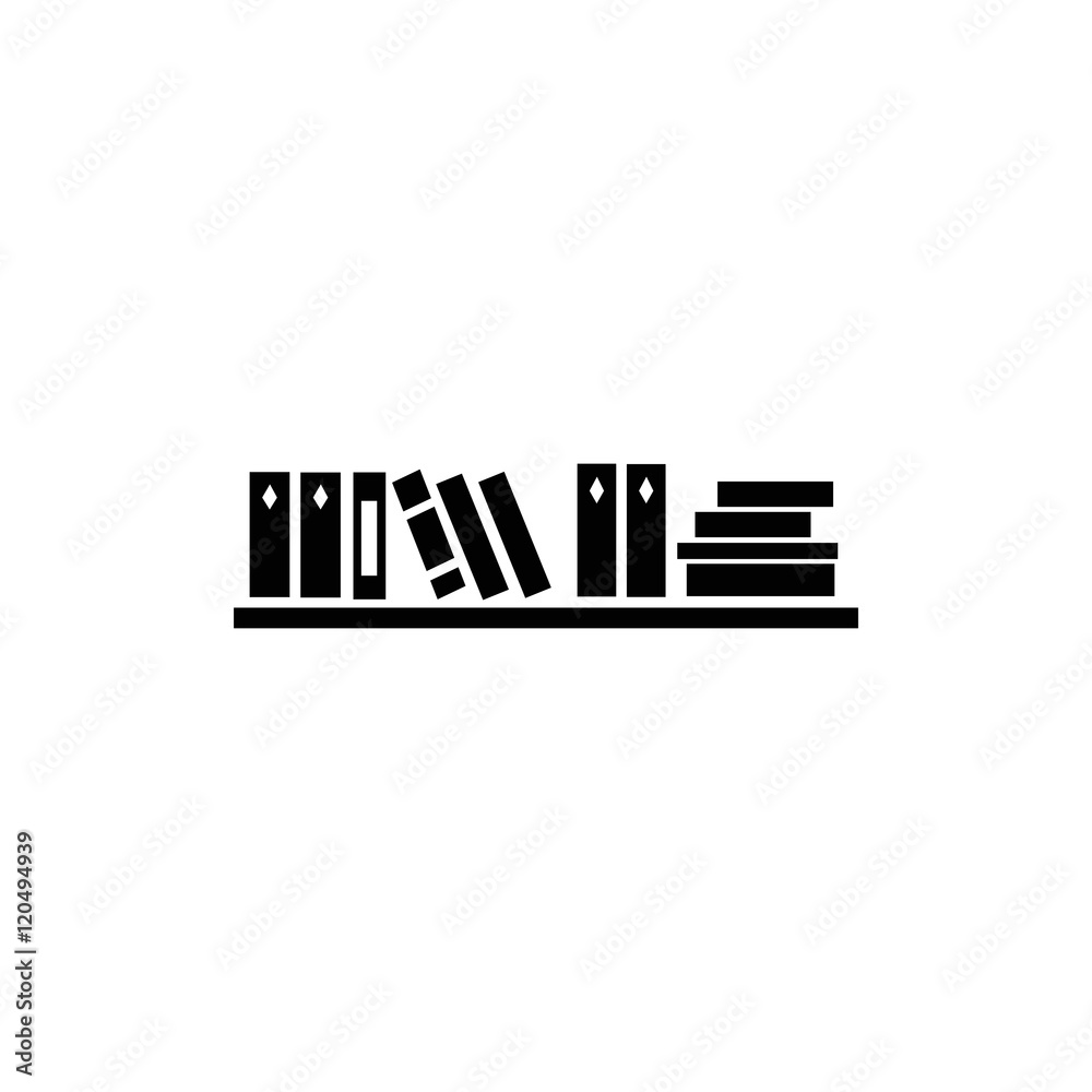 Fototapeta premium Bookshelf icon