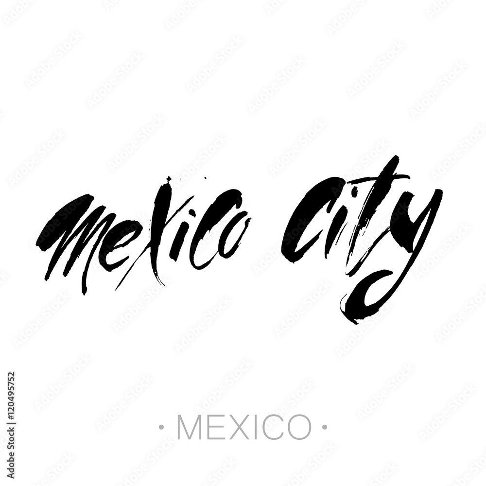 Obraz premium mexico_lettering_template