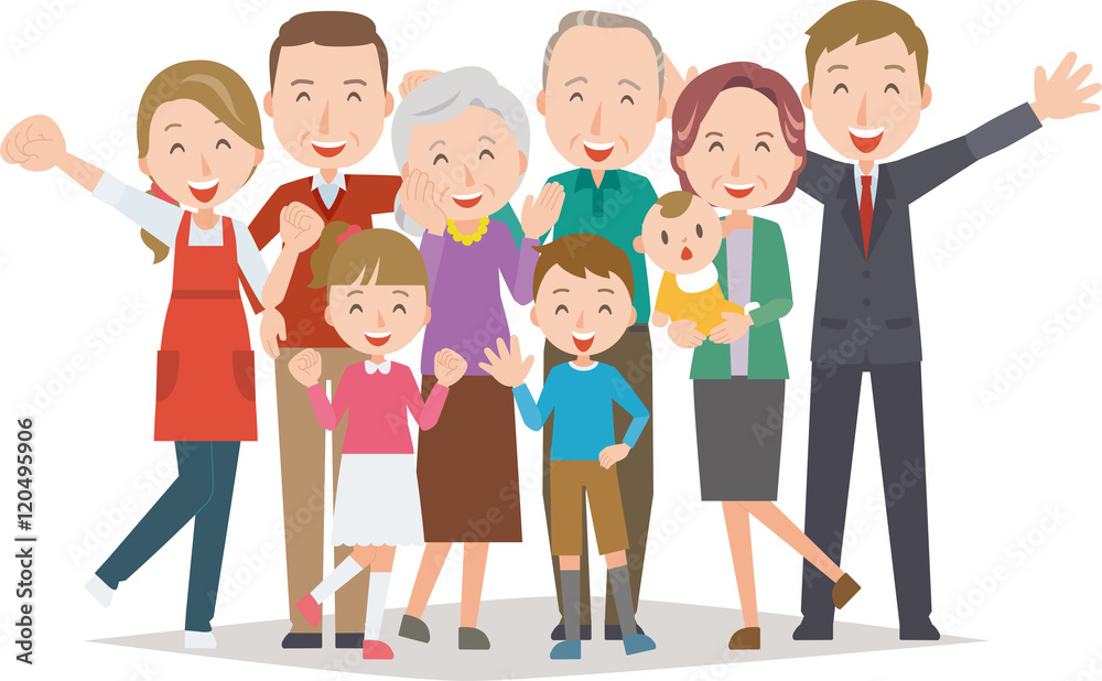 Healthy family(Four generations) Healthy family(Four generations)