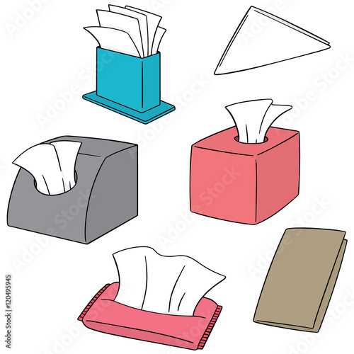 vector set of tissue paper