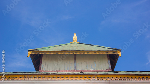 Myanmar temple roof. photo
