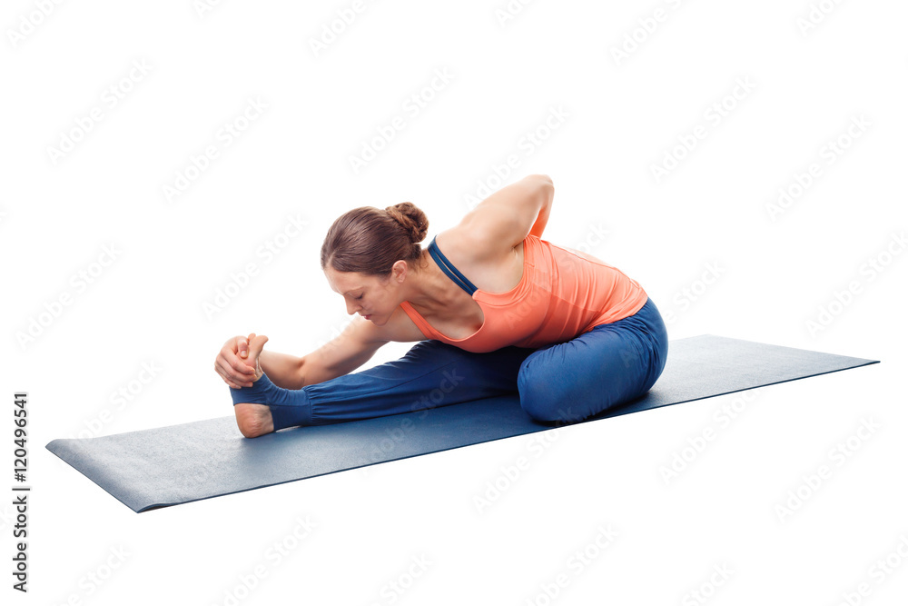 Fototapeta premium Woman doing Ashtanga Vinyasa Yoga asana