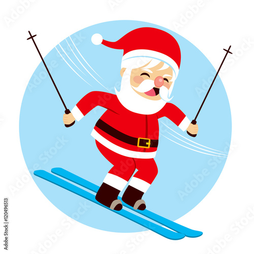Illustration of cute Santa ...