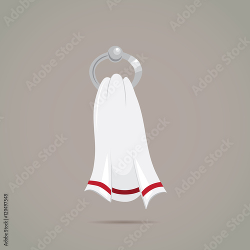 Towel vector icon.
