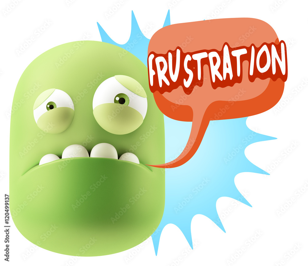3d Illustration Sad Character Emoji Expression saying Frustratio 3d Illustration Sad Character Emoji Expression saying Frustratio