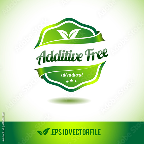 Additive free badge label seal