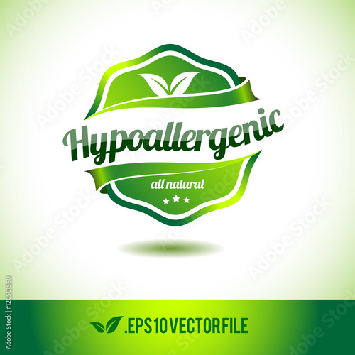 Hypoallergenic badge label seal