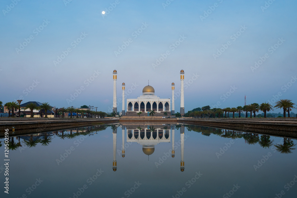 Central Mosque, Songkhla, Thailand, Blurred background